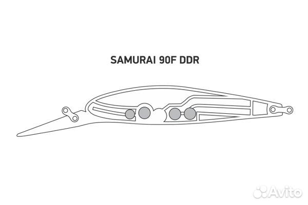 Воблер LureMax samurai 90F DDR-015 13 плавающий