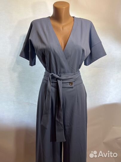 Комбинезон женский серо-голубой, 42,44,46