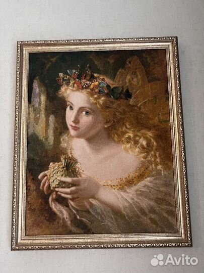 Ангел картина вышивка крестом на подарок