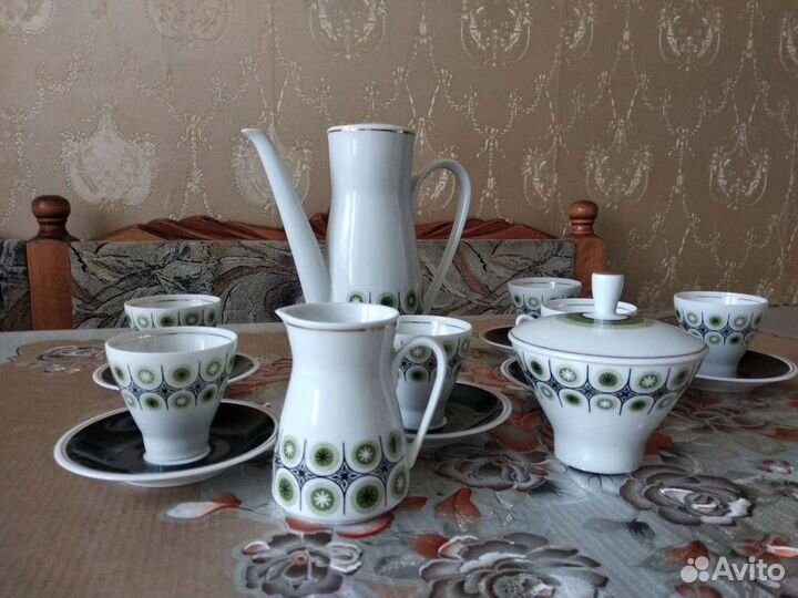 Кофейный сервиз гдр Freiberger Porzellan