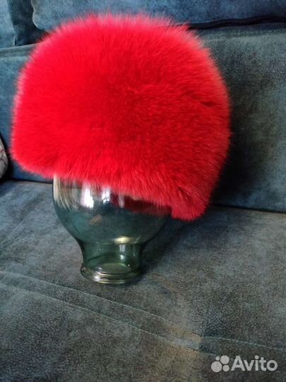 Шапка крашенный песец