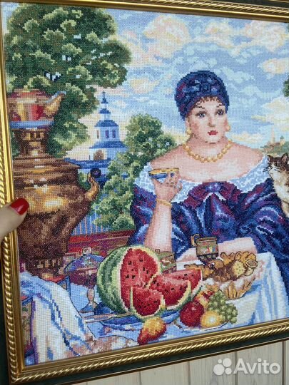 Картина, вышитая крестом