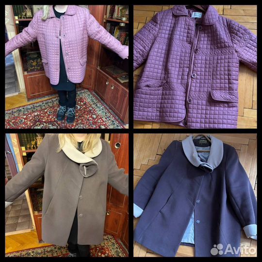Шуба, дубленка, пальто, р. 52. одежда пакетом