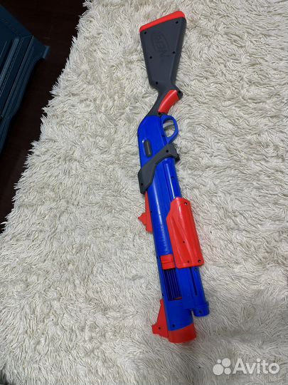 Игрушечный помповый дробовик nerf fortnite