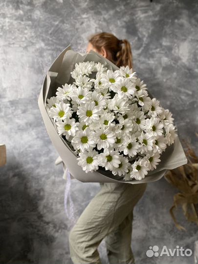 Букет гигант, ромашки, хризантемы