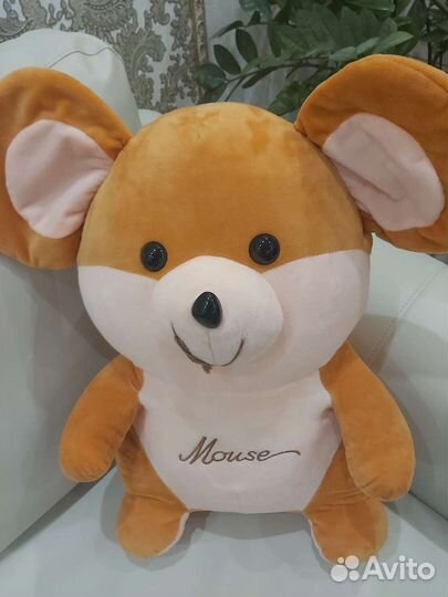 Мягкая игрушка с пледом. Мышь 3 в 1