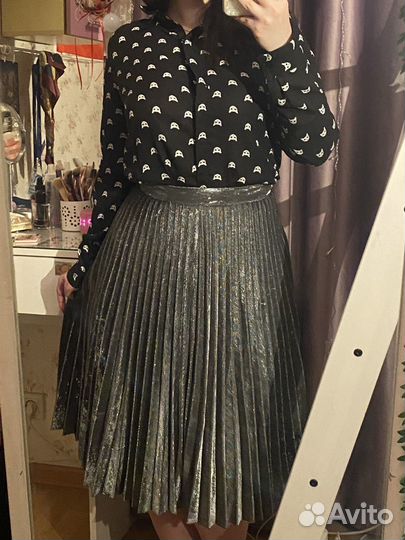 Юбка женская блестящая m reserved