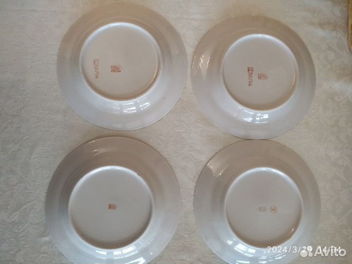 Пирожковые тарелки из сервиза Сигулда (Рига винтаж