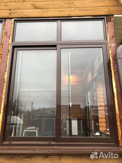 Раздвижные аллюминиевые окна б/у
