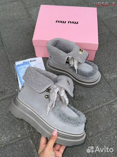 Ботинки женские зимние Miu Miu