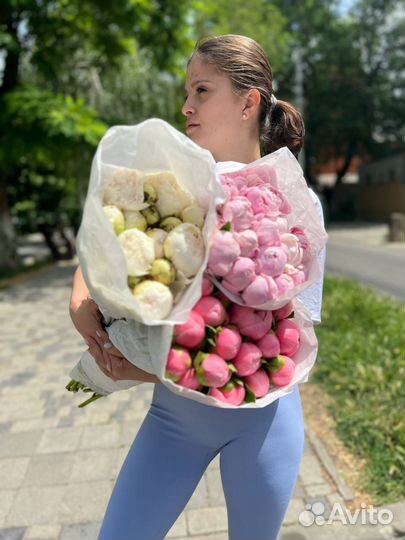 Пионы красивые доставка на день рождения маме