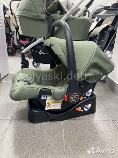 Коляска 3в1 Luxmom 780 оливковый