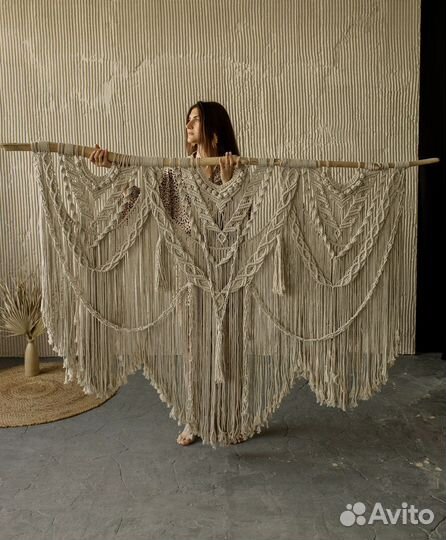 Макраме панно большое в стиле бохо