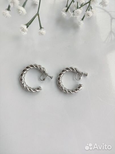 Клипсы-серьги бижутерия пакетом