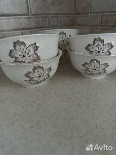 Заварочный чайник, молочница, Сахарница, 6 пиал