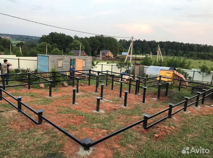 Винтовые сваи с монтажом