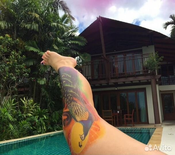 Тату татуировки временные переводные флеш 70 штук