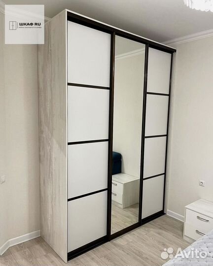 Шкаф распашной с фрезеровкой