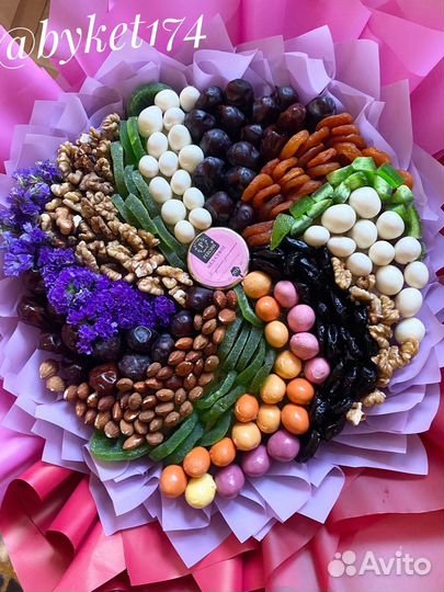 Съедобные букеты из сухофруктов