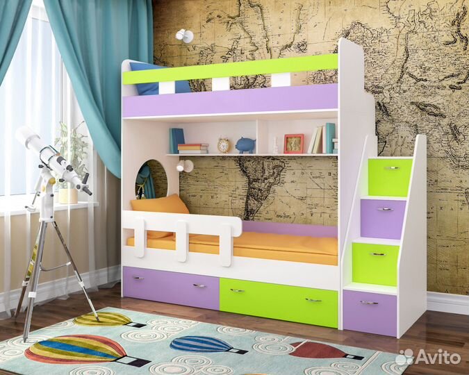 Двухъярусная кровать детская. Новая. Цвет на выбор
