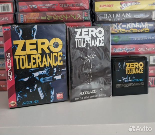 Лицензионная игра Zero Tolerance Sega Genesis