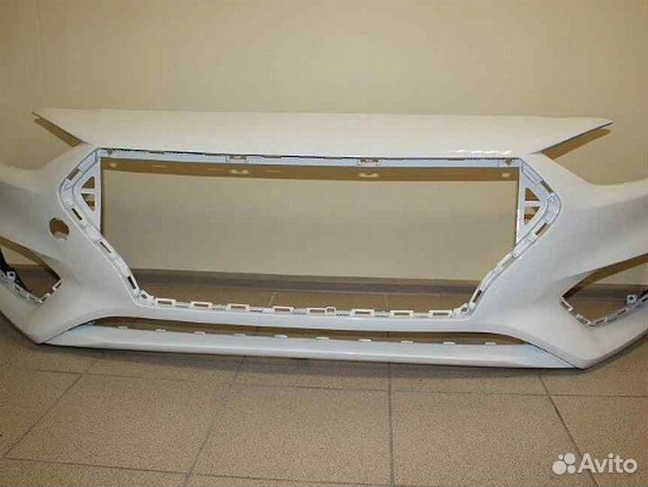 Бампер передний белый Солярис 2 Solaris 2 2017-20