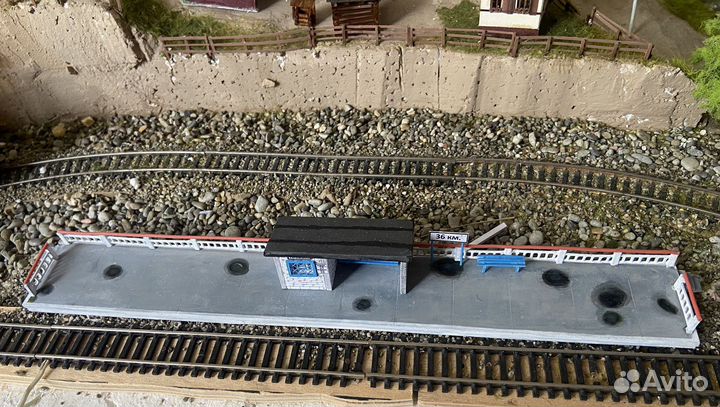 Модели железных дорог 1 87. Пассажирская платформа