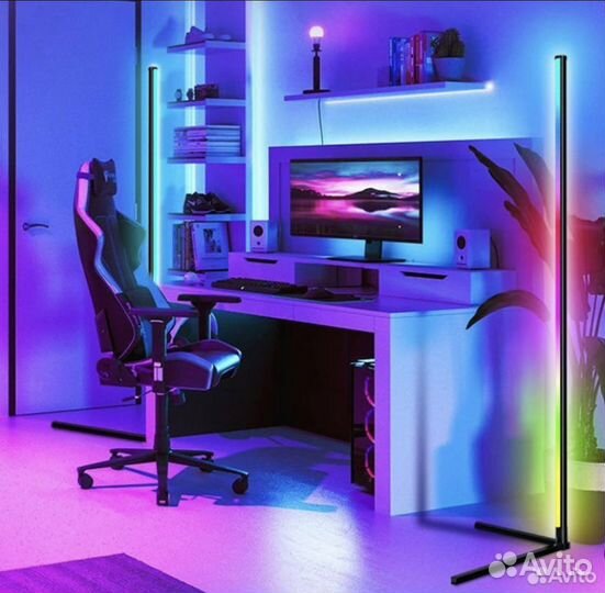 LED лампа напольная RGB