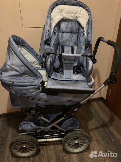Коляска Emmaljunga City Cross 2 в 1 denim blue