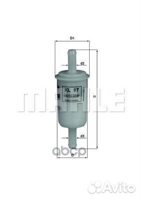 Фильтр топливный kl97of Mahle/Knecht