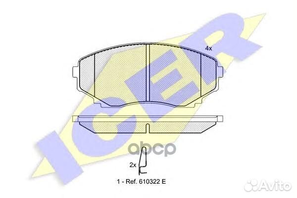 141345 колодки дисковые передние Mazda MPV 2