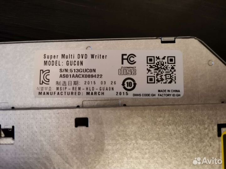 Привод для ноутбука DVD-ROM/CD-RW