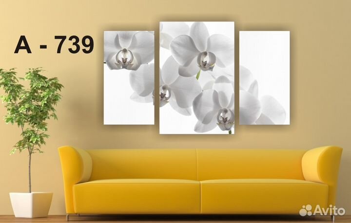 Модульные картины. 3 модуля. под заказ