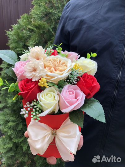 Букет из мыльных цветов