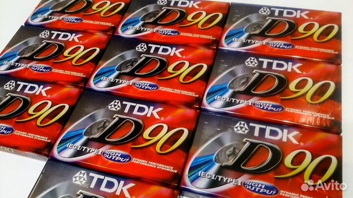Аудиокассеты TDK D90, новые