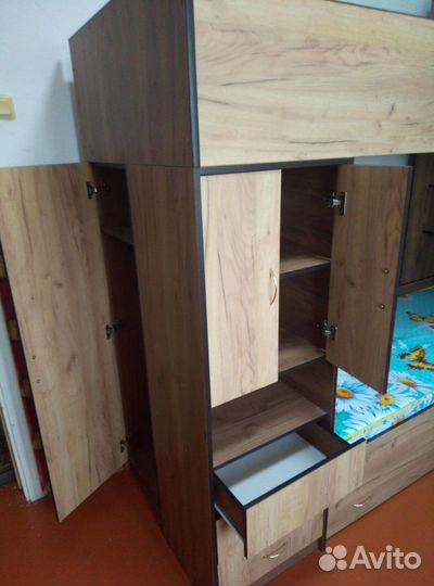 Двухъярусная кровать бу с матрасами