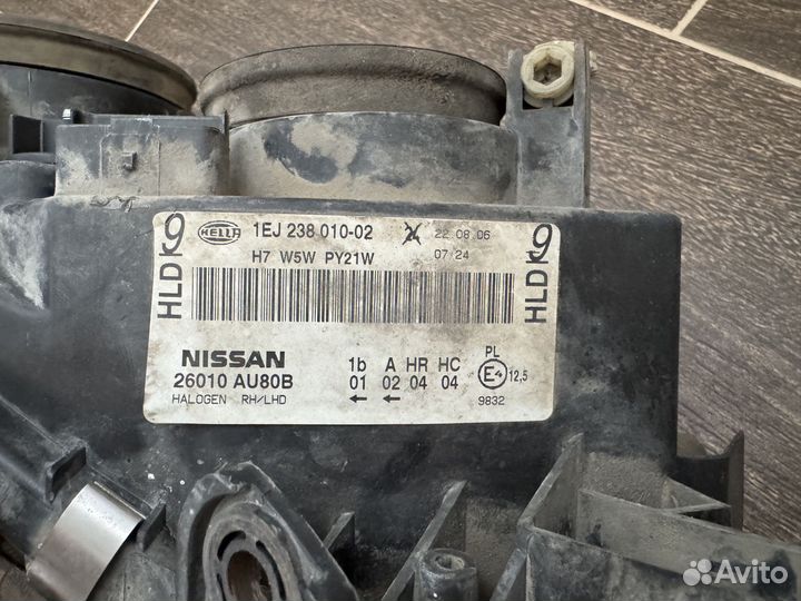 Фара правая nissan primera p12