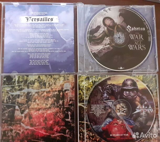 CD метал-групп Judas Priest, Manowar, Sodom, Sabat