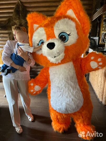 Лисёнок Надувной костюм,ростовой