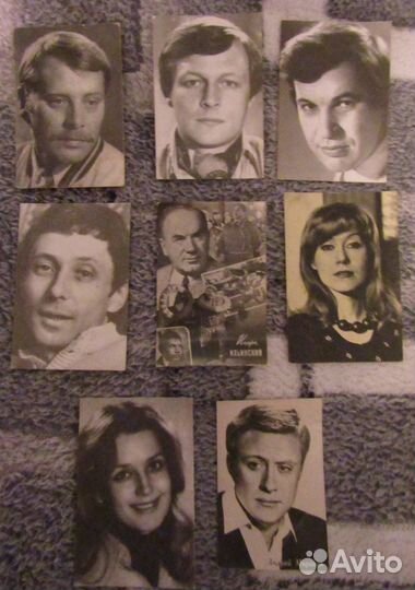 Фотографиями советских актеров, наборы открыток