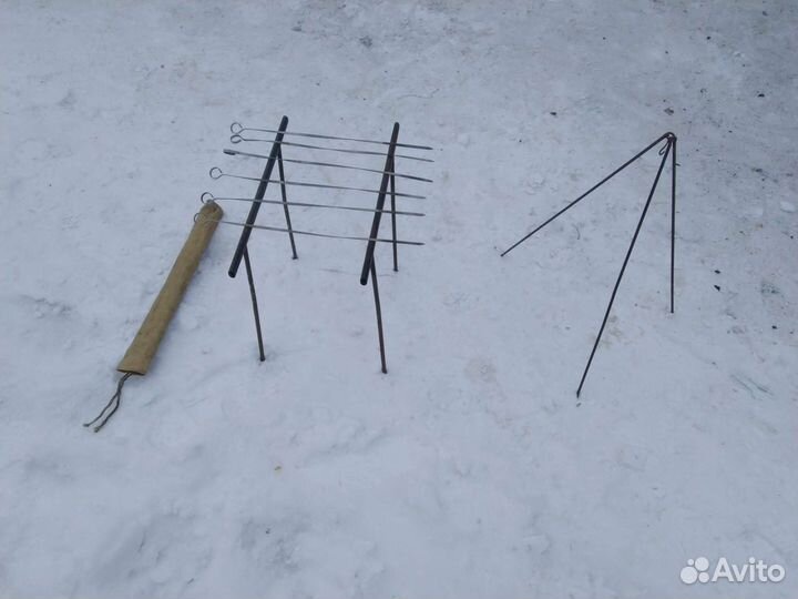 Мангал с шампурами и с триногой +обычный мангал
