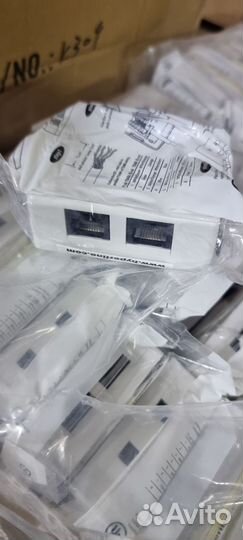 Двойная розетка RJ-45 hyperline