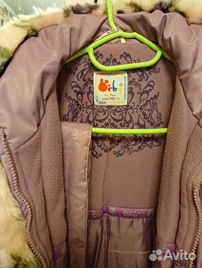 Пальто для девочки 128
