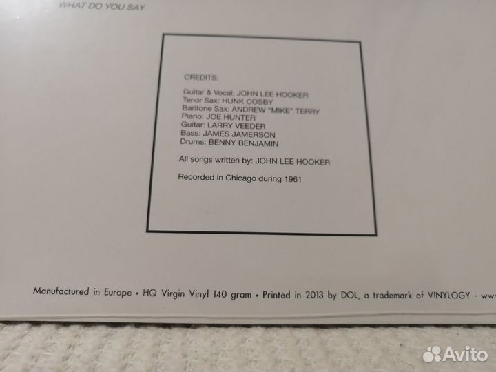 John Lee Hooker – Burnin' LP (Новая)