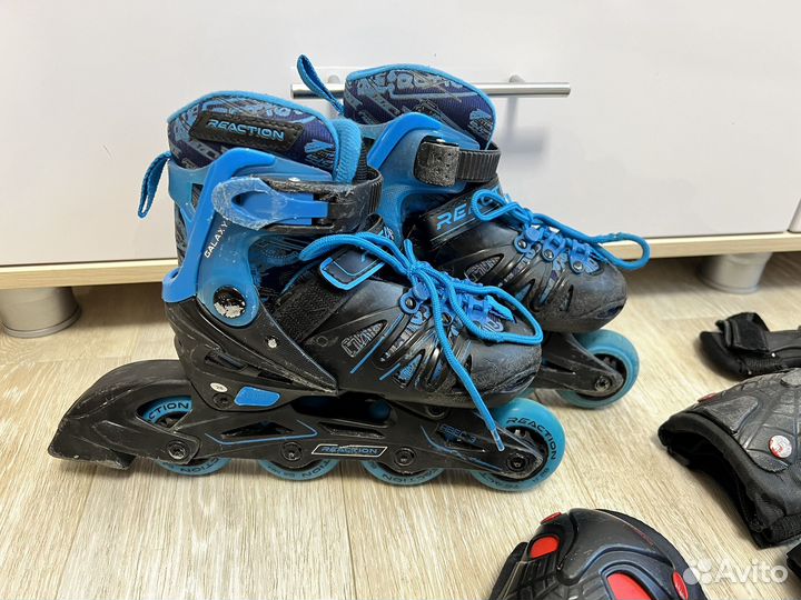 Роликовые коньки детские раздвижные reaction