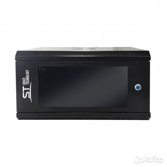 Шкаф коммутационный ST-NC6U01 (черный) С полкой