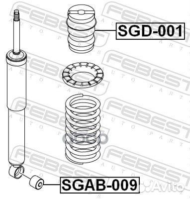 Отбойник заднего амортизатора (ssang yong kyron