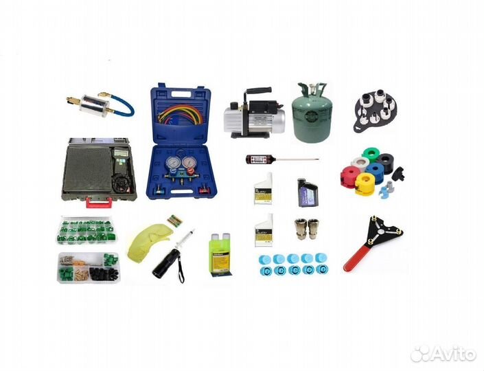 Набор для ручной заправки авто кондиционеров