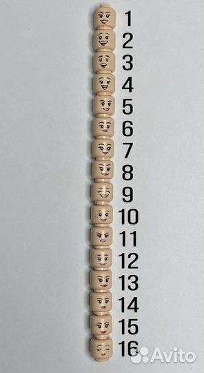 Lego головы аналог человечек детали лего