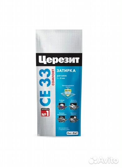 Шпатлевка финишная 20кг, затирка для швов Церезит